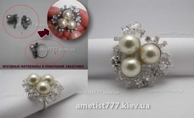 Кольца из серебра в Киеве на заказ. Индивидуальное изготовление